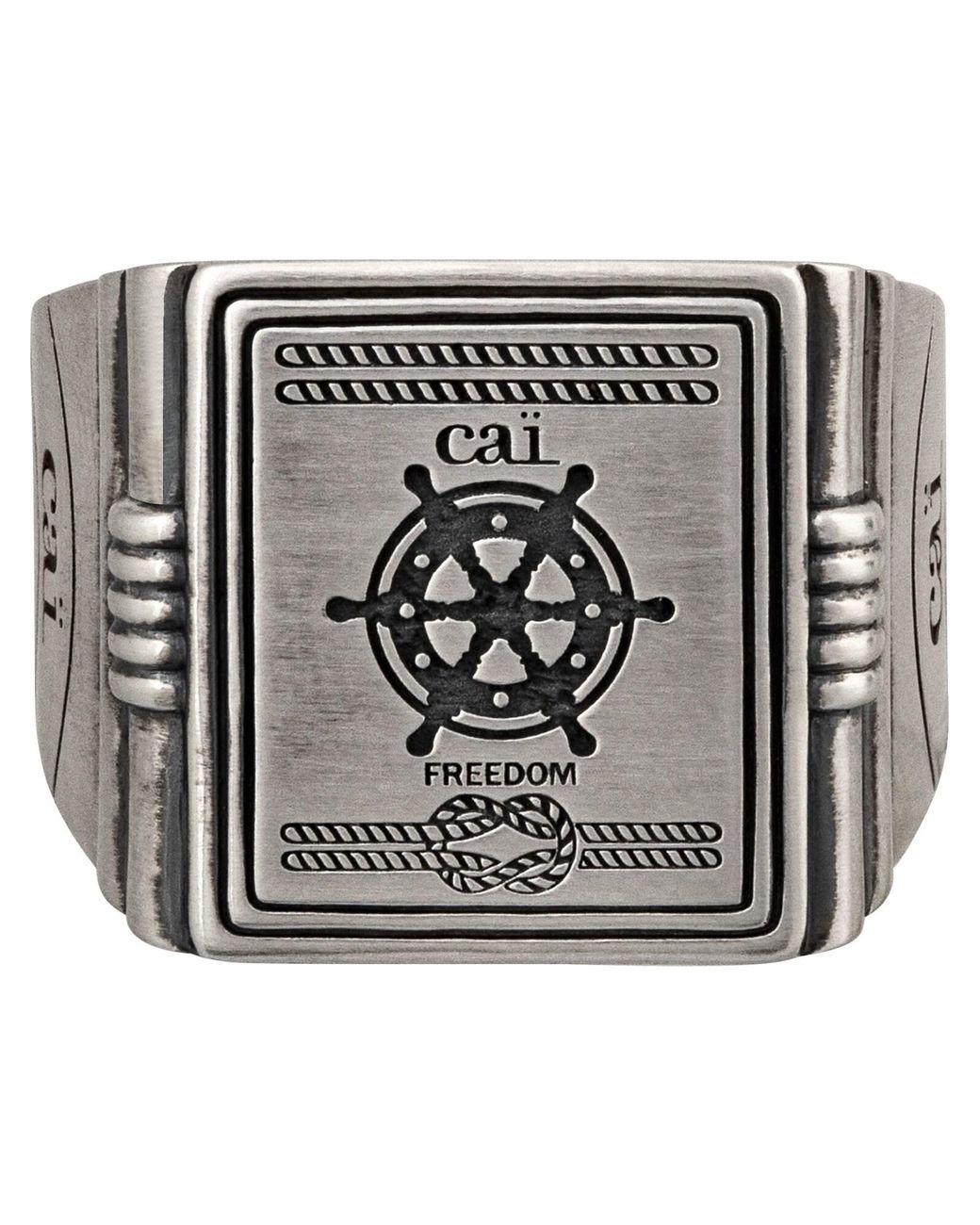 Caï Ca Ring in Metallic für Herren