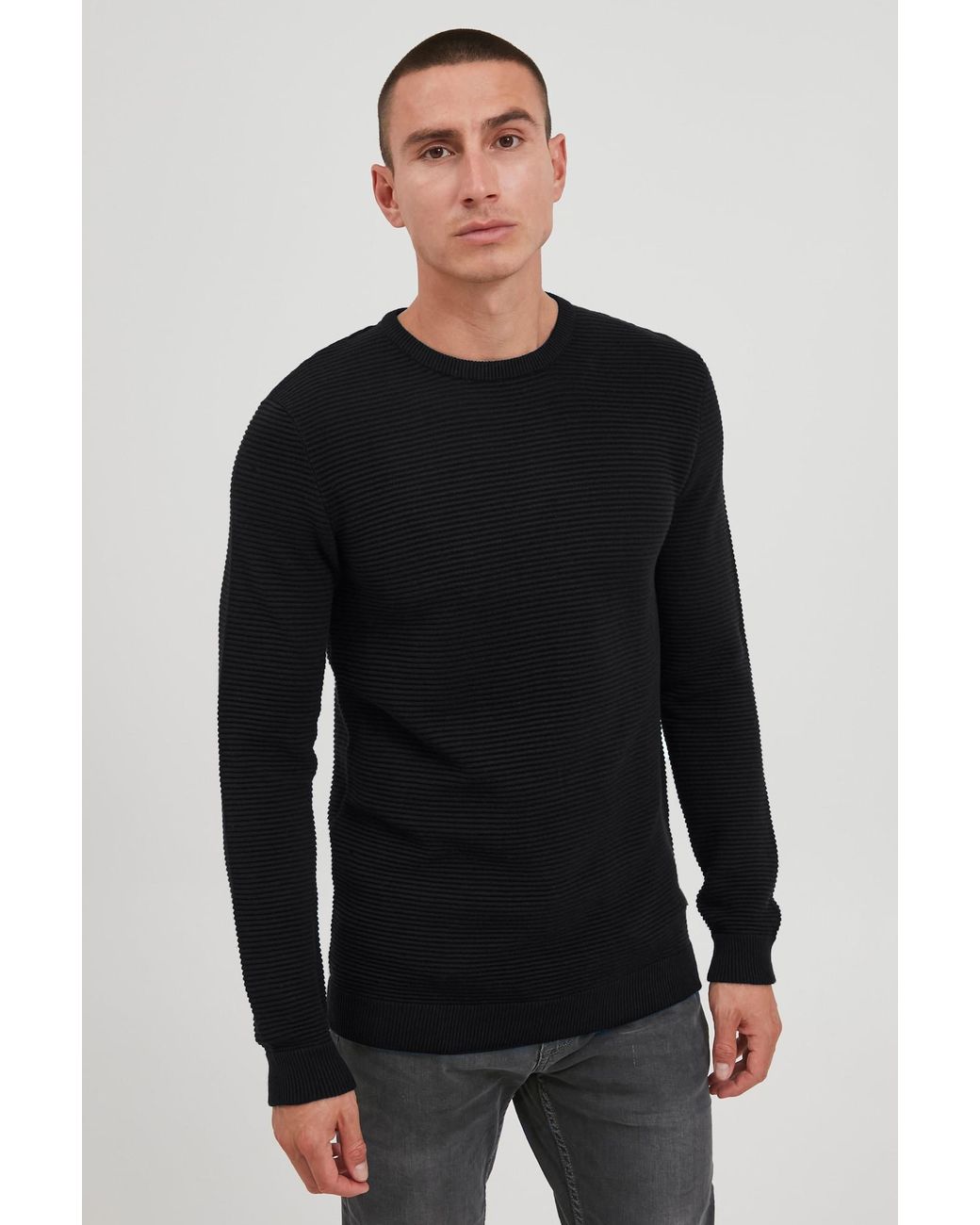 Solid Pullover Nicholas in Black für Herren