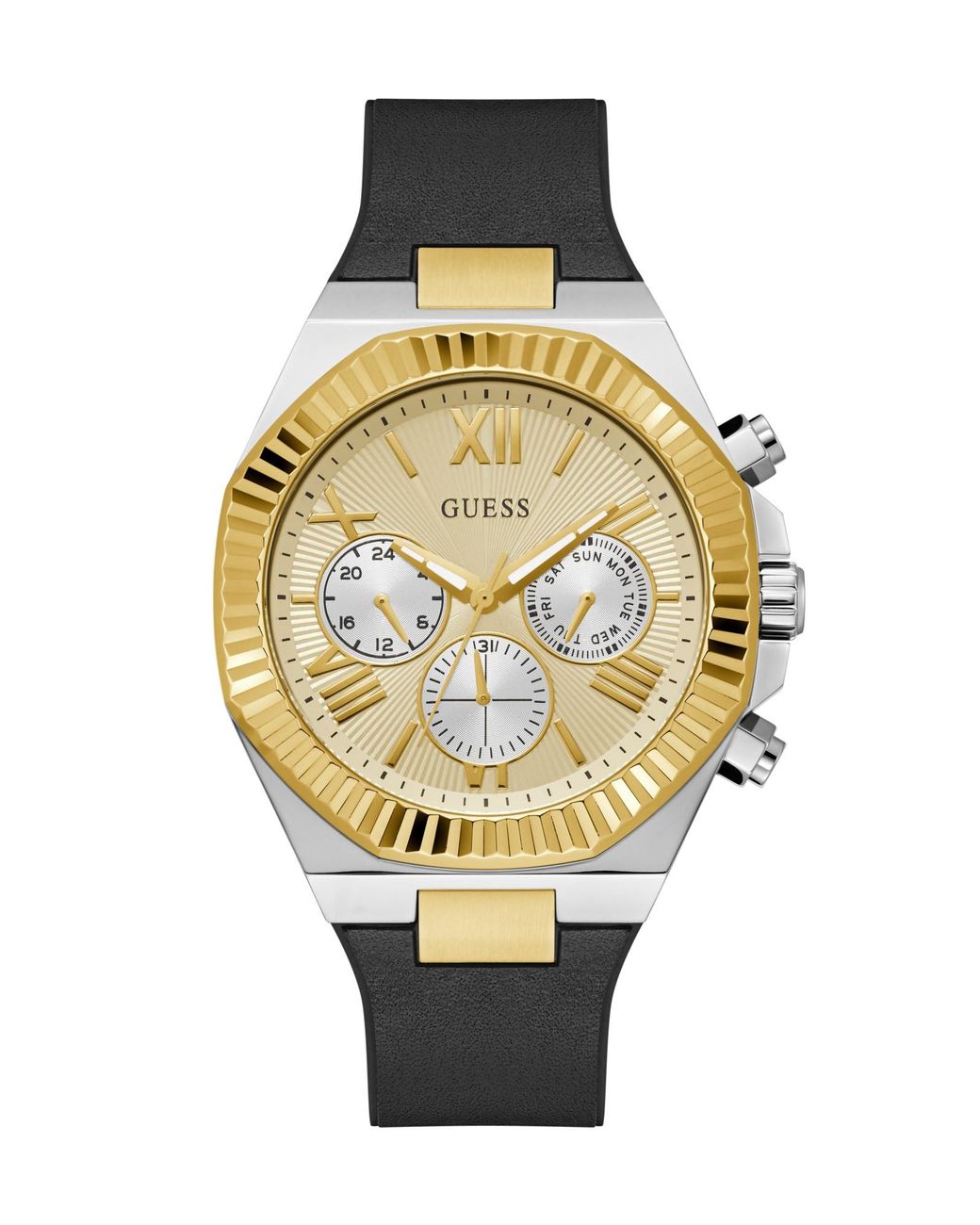 Guess Analoguhr Equity in Metallic für Herren