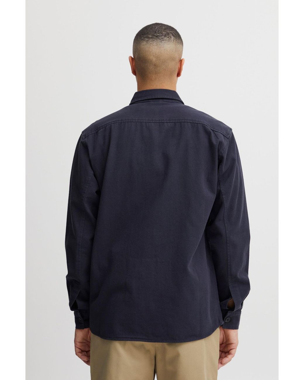 Solid Hemd in Blue für Herren