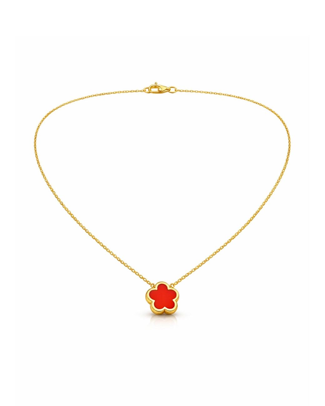 Pure Schmuck White Kette Clover