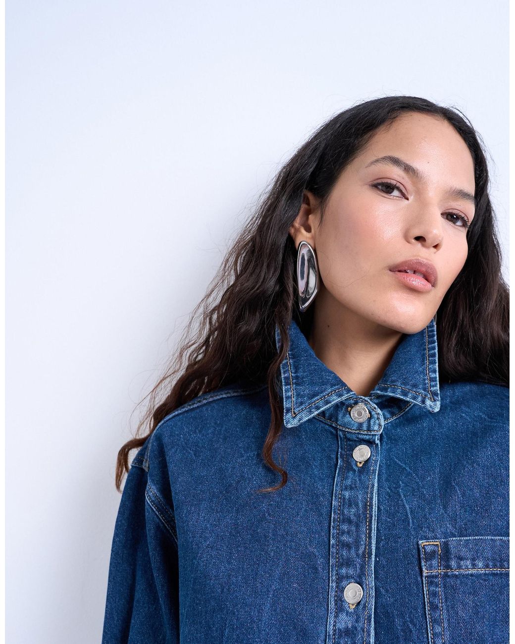 TOPSHOP Blue Jacke Madison