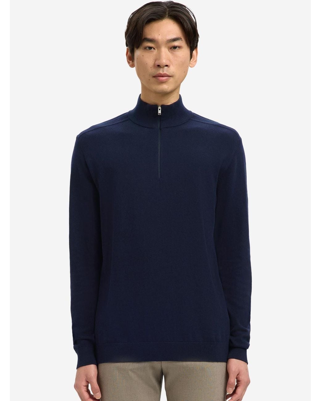 SELECTED Pullover Berg in Blue für Herren