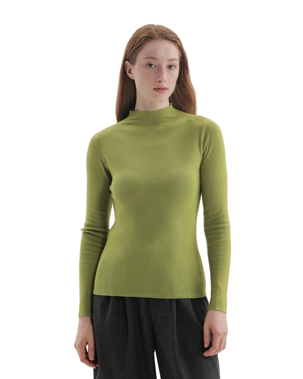 TorWeit Green Pullover Winter Layer Top