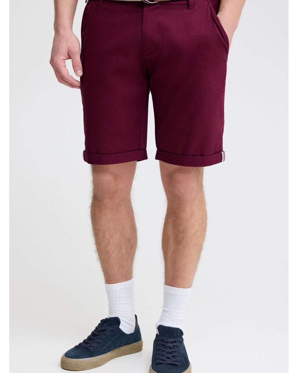 Solid Chinohose Monty in Red für Herren