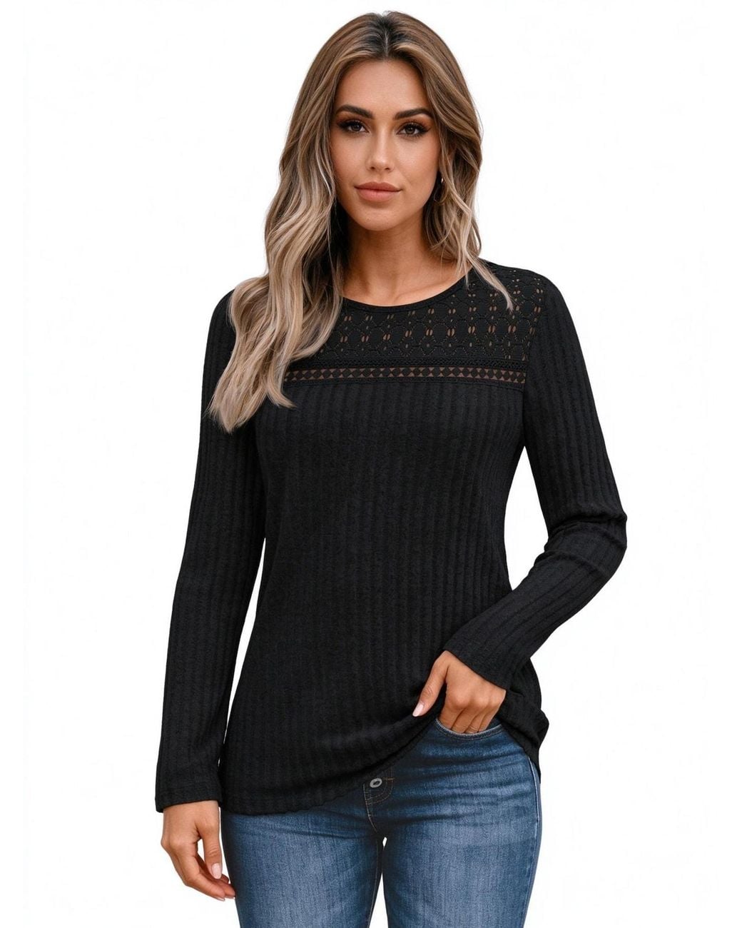 KoJooin Black Bluse