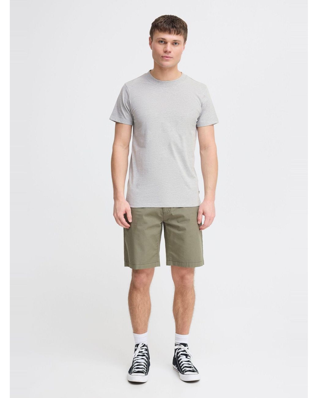 Solid T-Shirt Odit 2Er Pack in Black für Herren