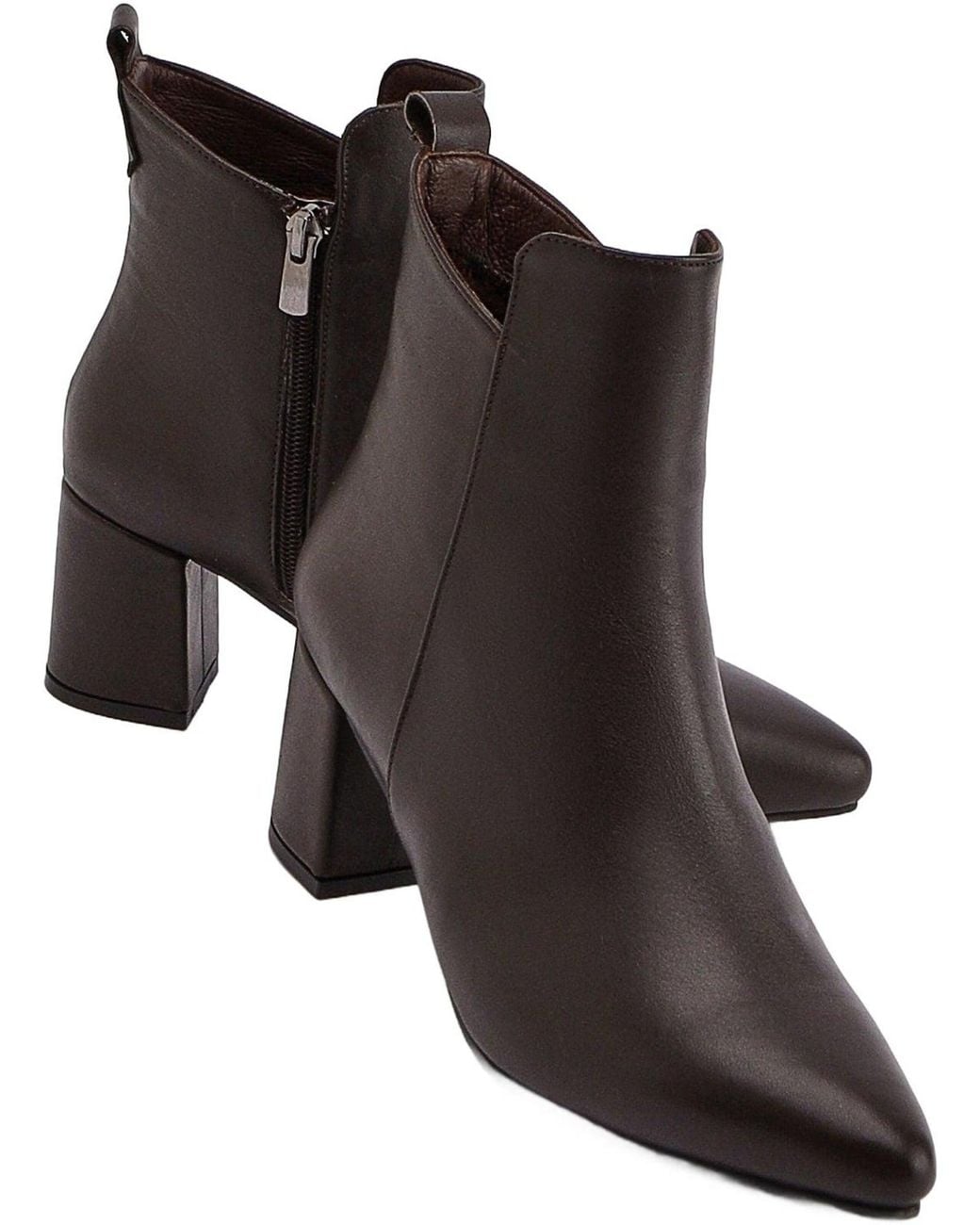 Limoya Brown Ankle Boots Julia