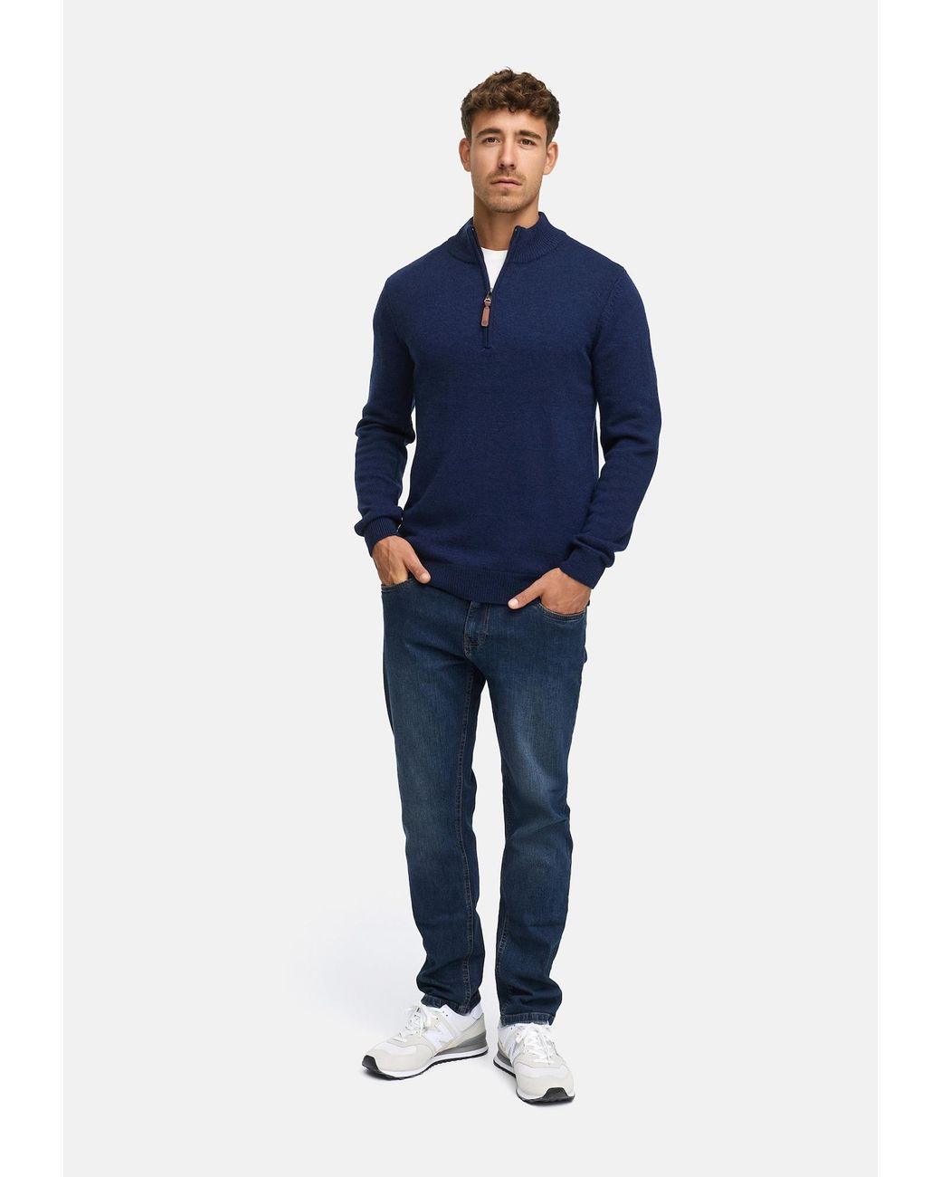 INDICODE Pullover Inmargous in Blue für Herren