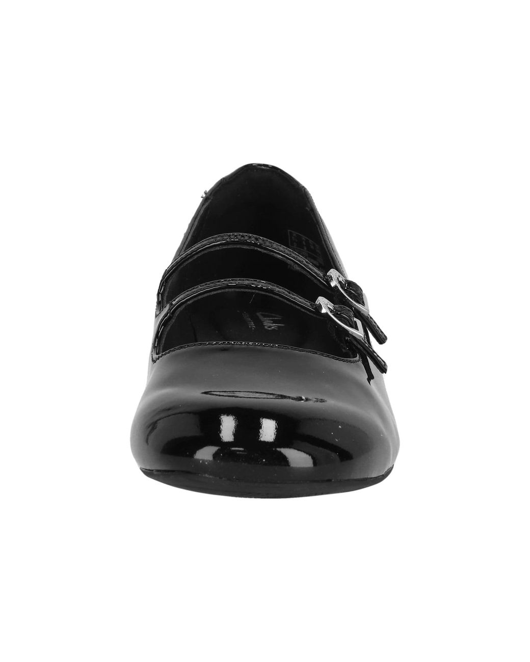 Clarks Black Daiss30 Shine Pumps aus glänzendem Lackleder