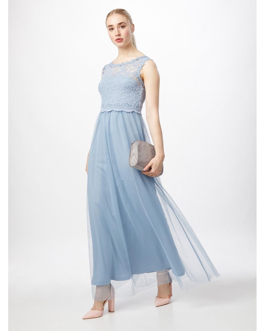 Vila Kleid Lynnea In Blau Lyst 