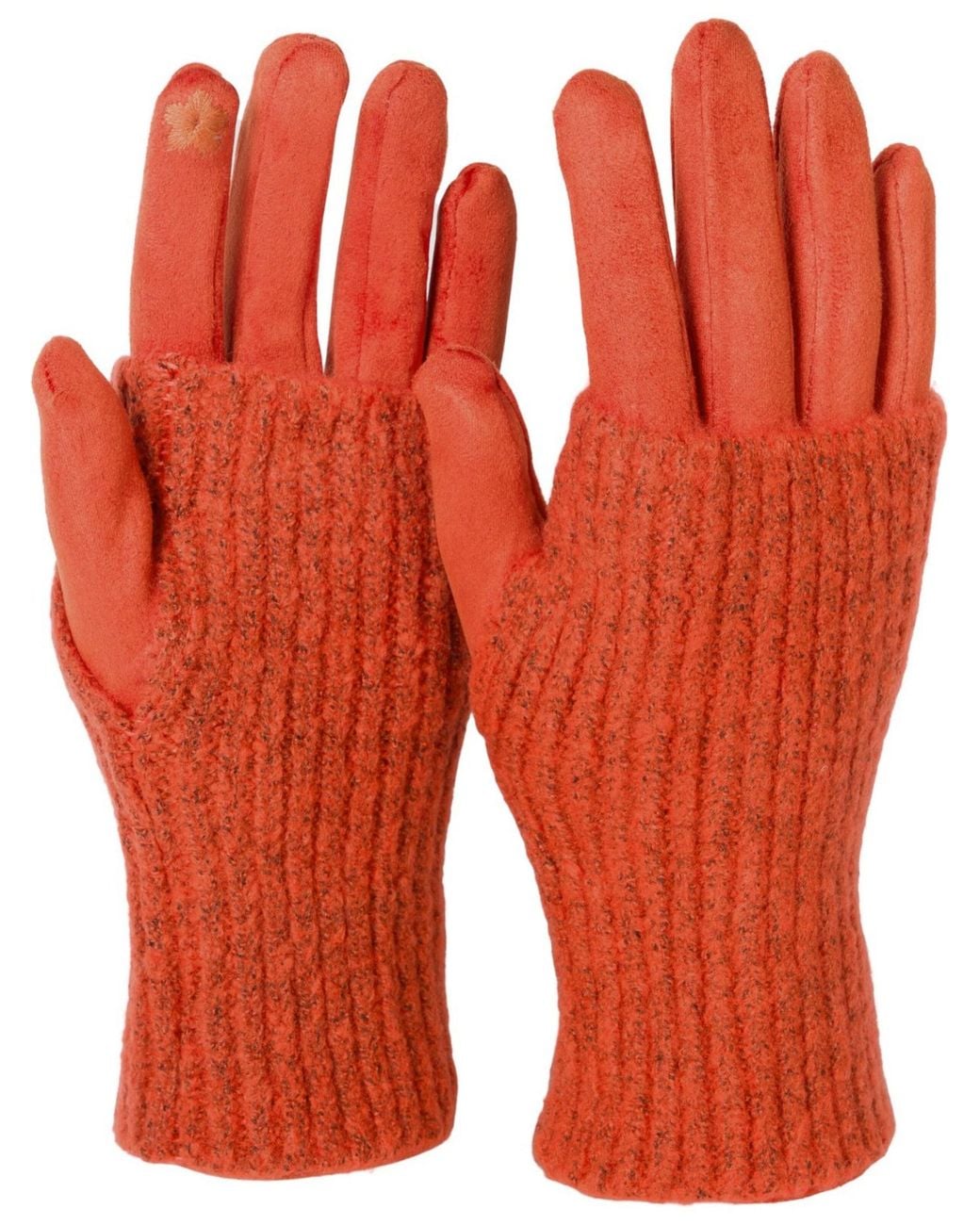 styleBREAKER Orange Fingerhandschuhe 3