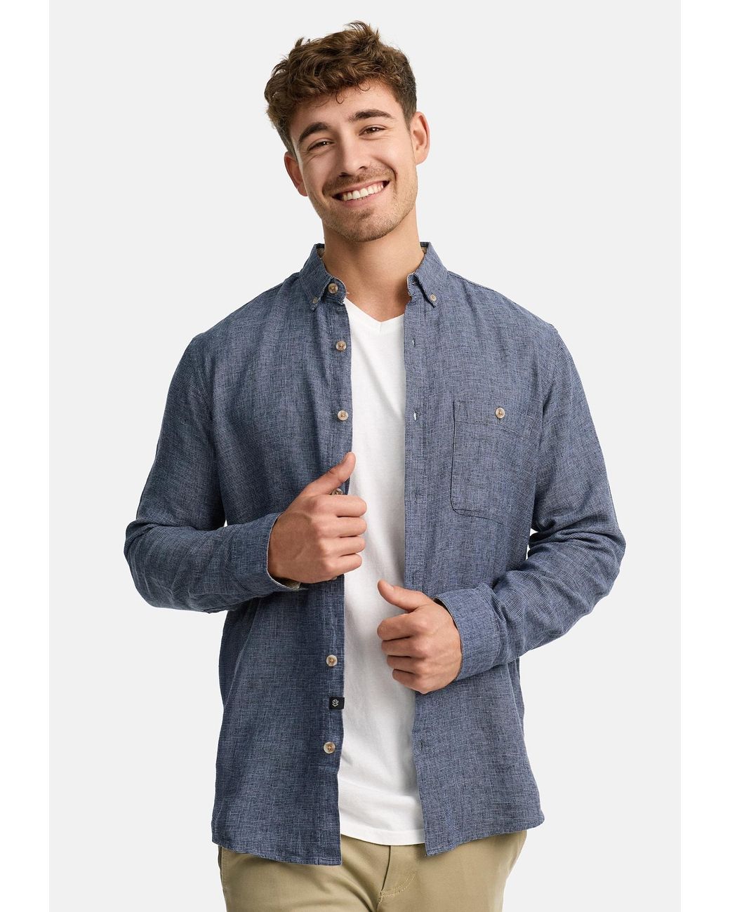 INDICODE Hemd in Blue für Herren