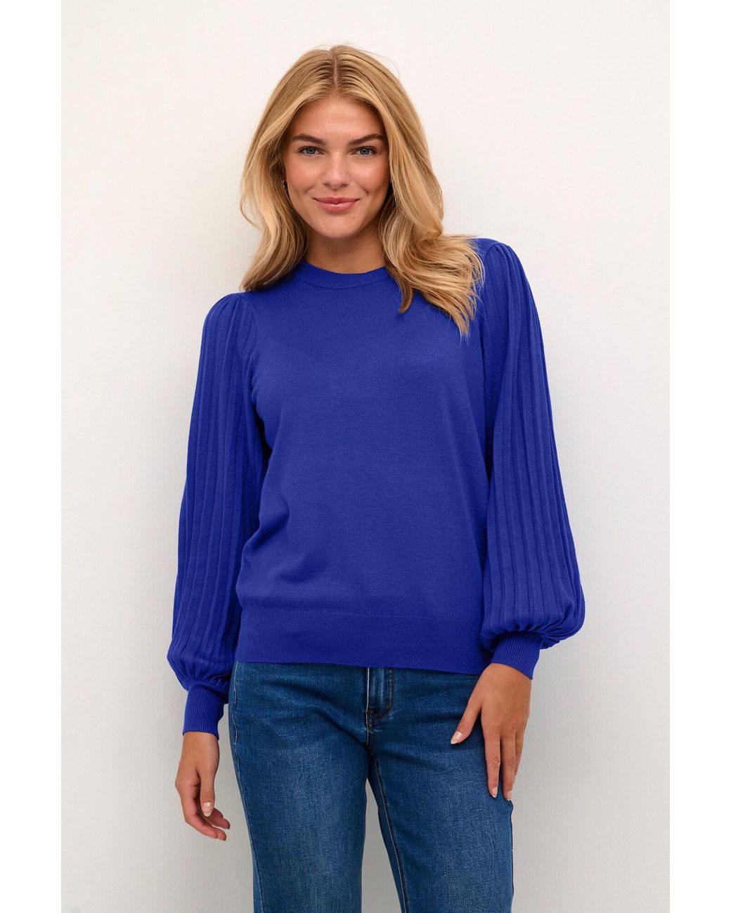 Kaffe Blue Pullover Lone