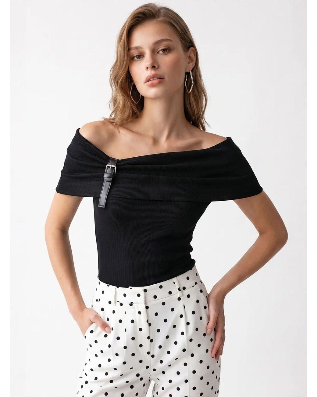 MixRay Black Bluse