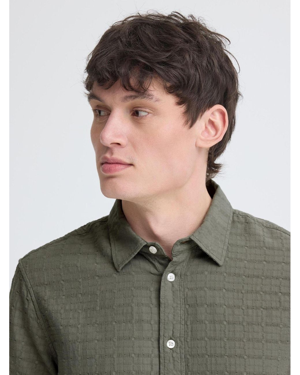 Blend Kurzarmhemd Bhaurel in Green für Herren