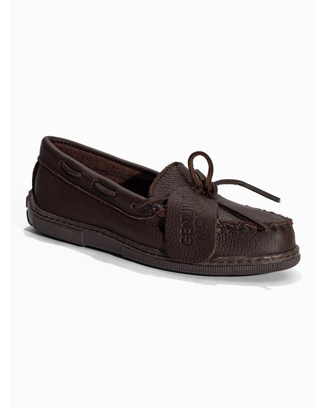 Minnetonka Brown Mokassin Moosehide Classic