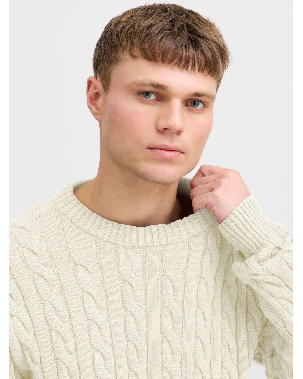 Solid Pullover Malcolm in White für Herren