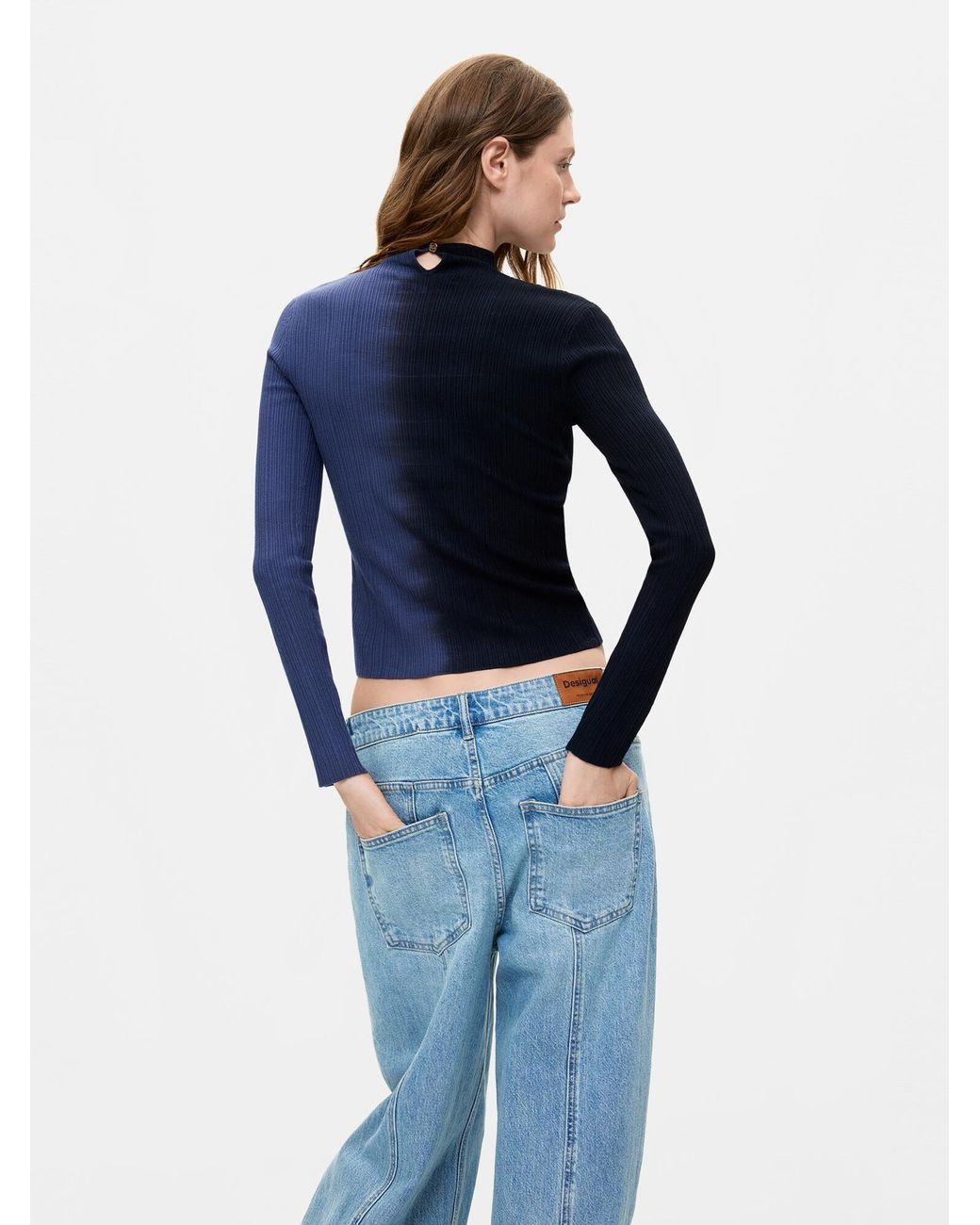 Desigual Blue Pullover