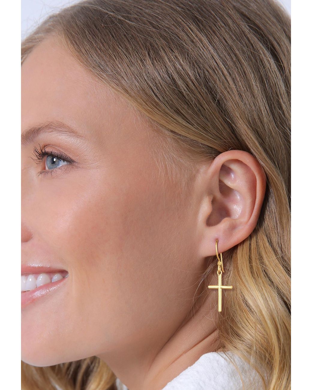 Elli Jewelry Metallic Ohrringe Kreuz