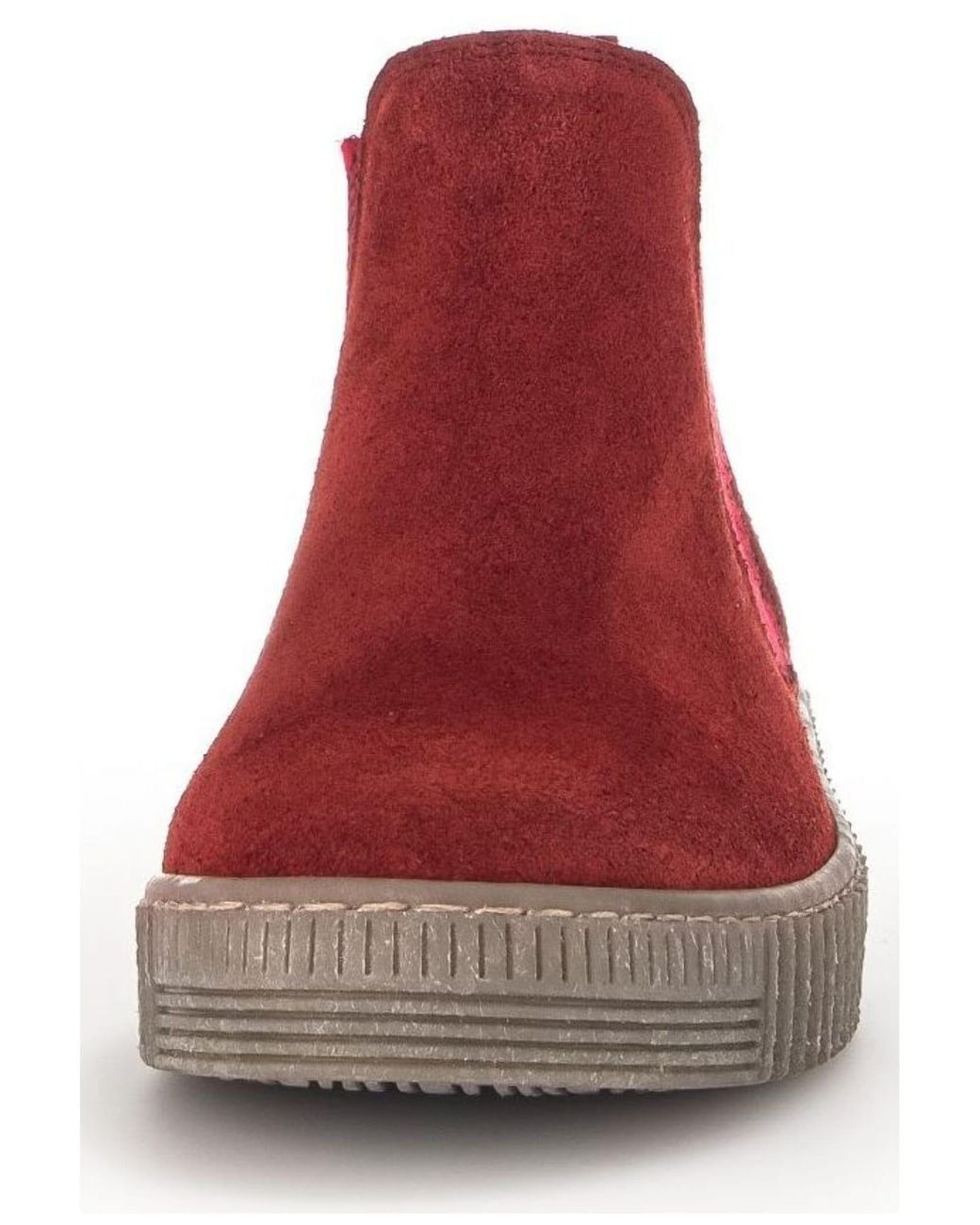 Gabor Red Chelsea Boots
