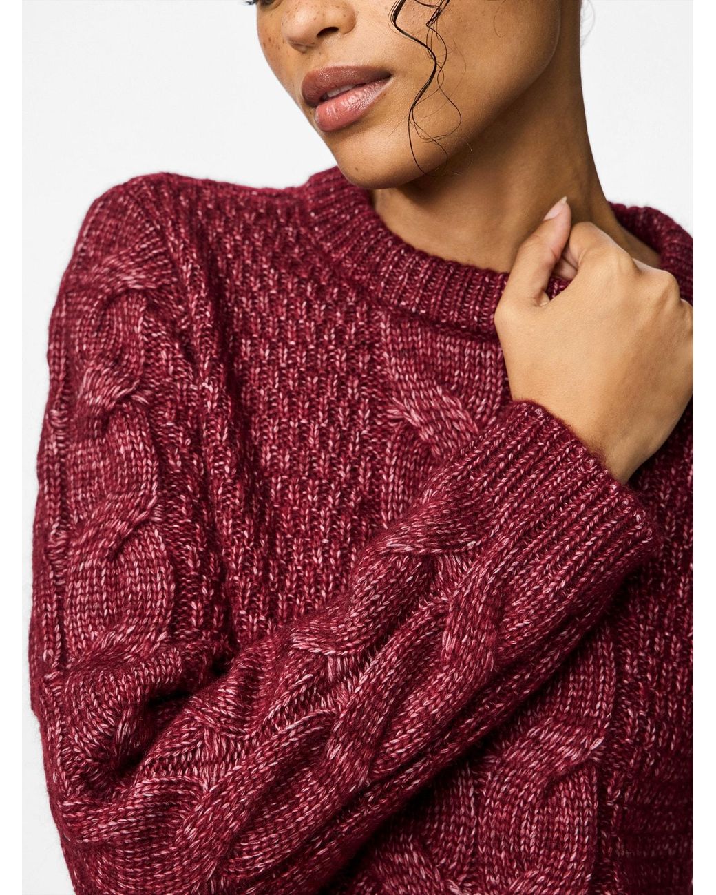 Pieces Purple Pullover Pcnina