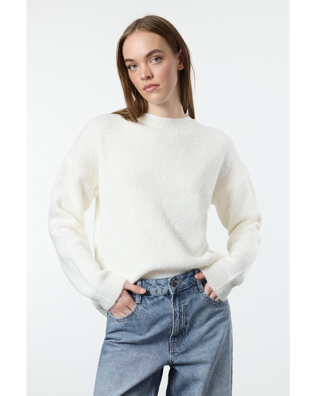 Trendyol White Pullover