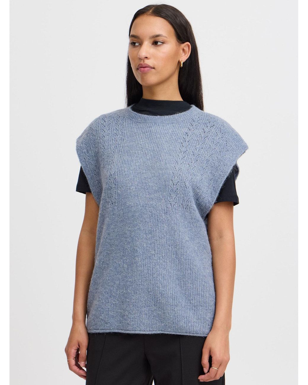 Ichi Blue Pullover Ihkamara Wa3