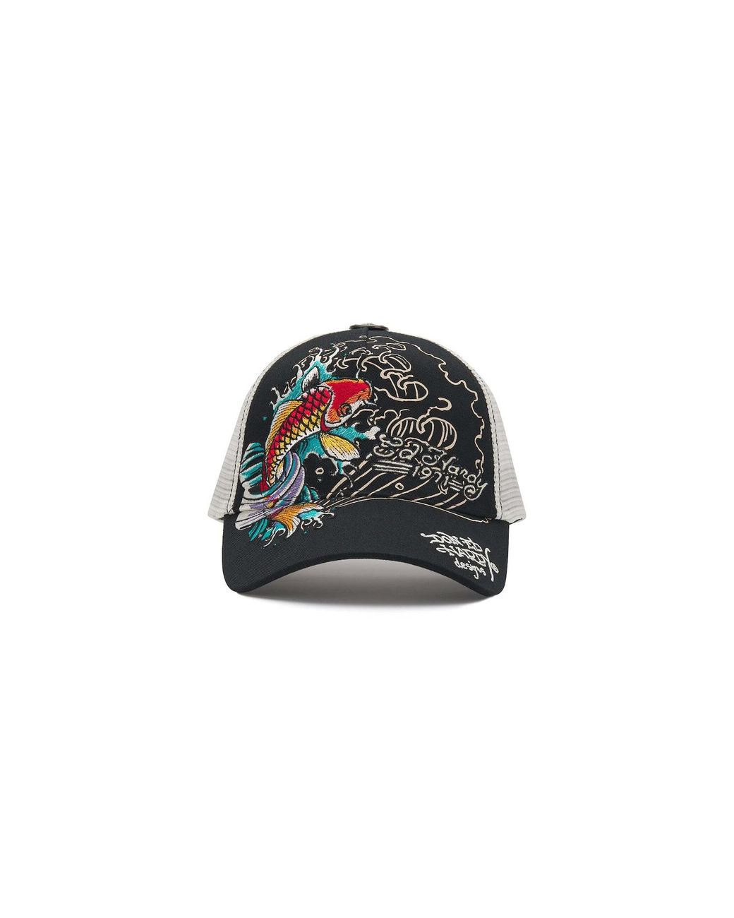 Ed Hardy Black Cap 1971 Koi Fish