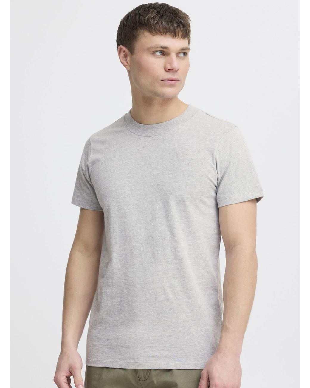 Solid T-Shirt Odit 2Er Pack in Black für Herren