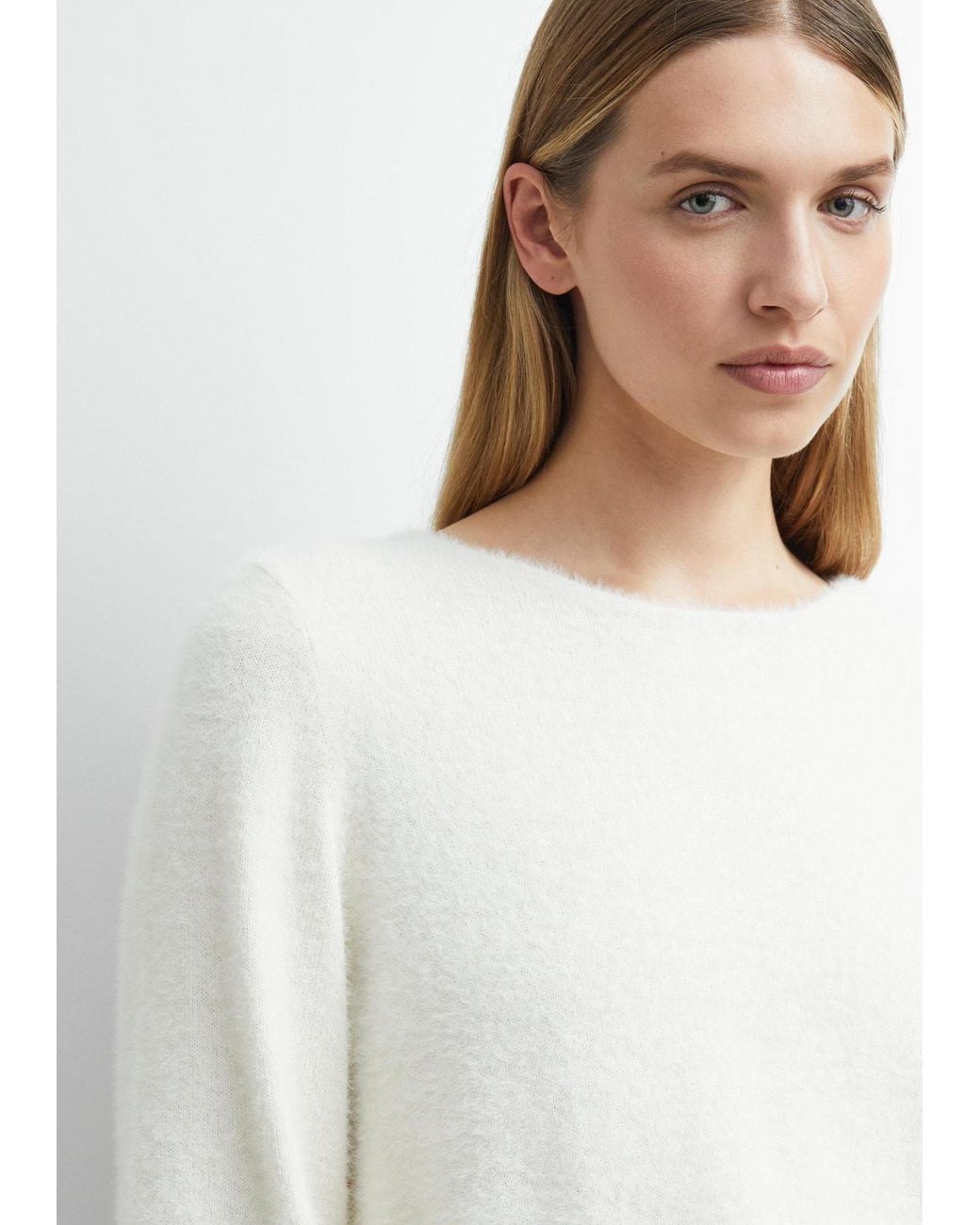 Comma, White Pullover