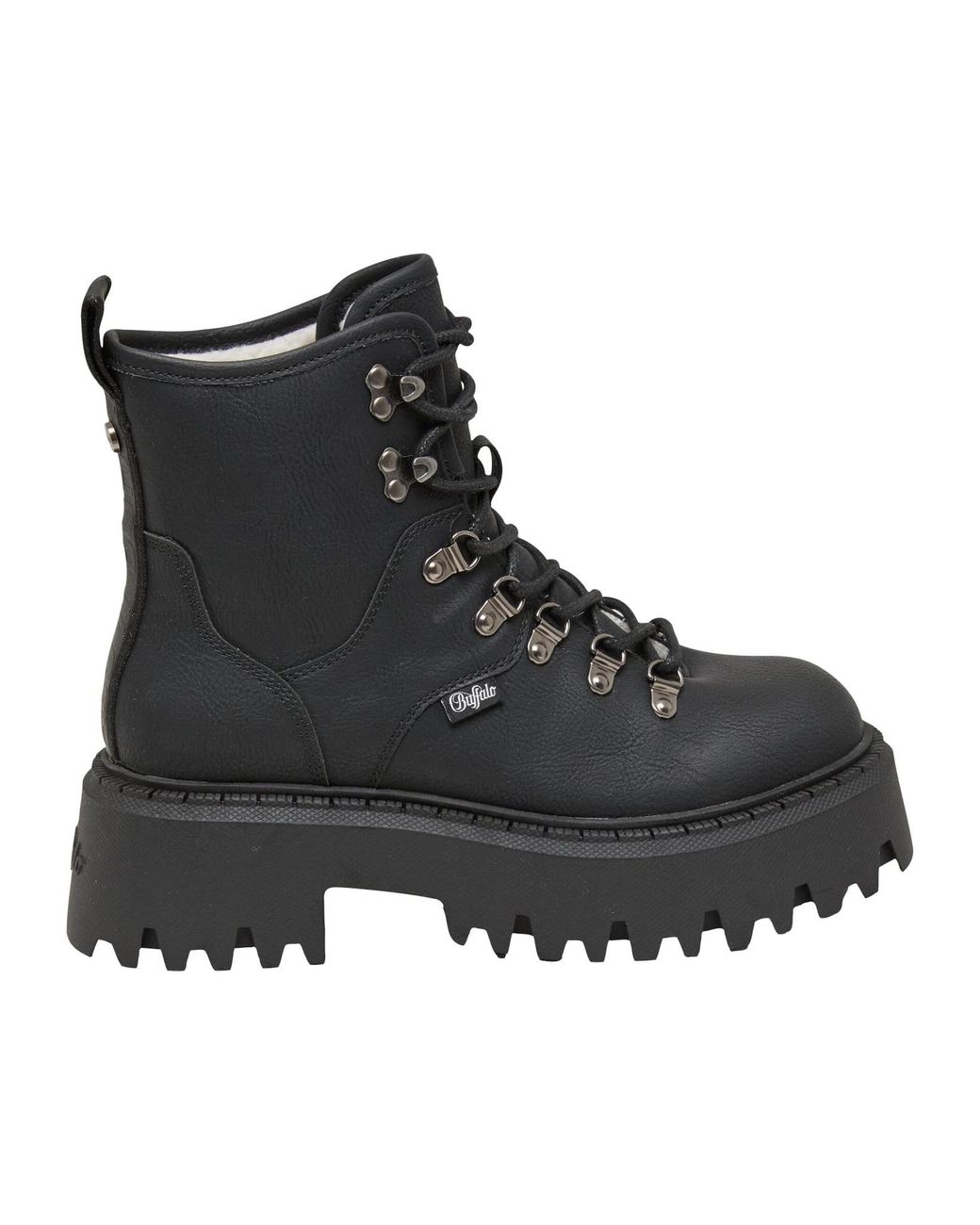 Buffalo Black Schnürstiefelette Aspen