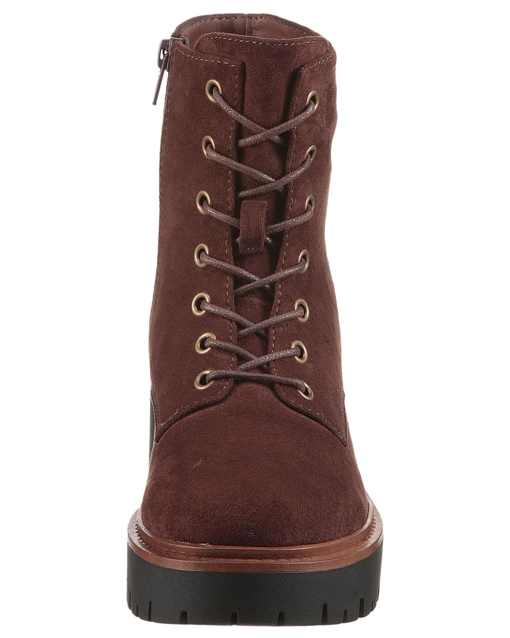 Aniston Brown Schnürstiefelette