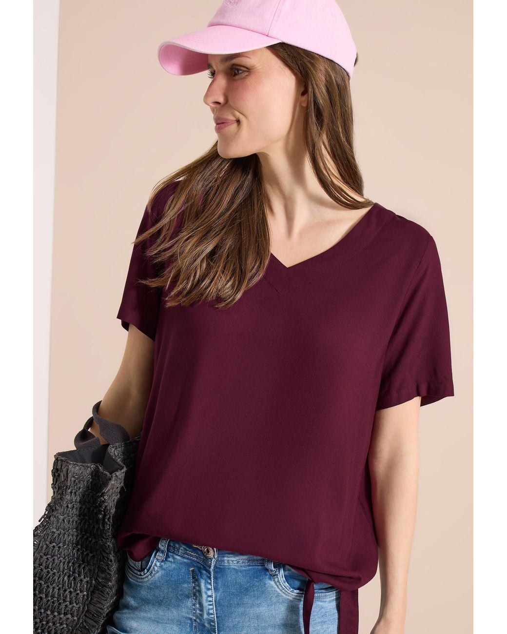 Cecil Purple Bluse