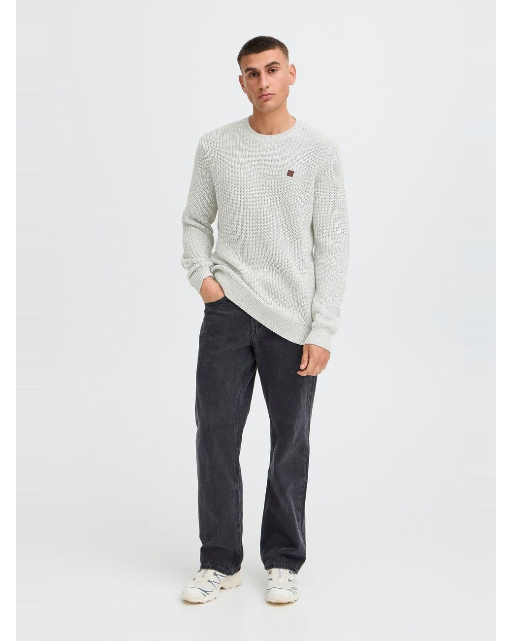 Solid Pullover Sdricky in White für Herren