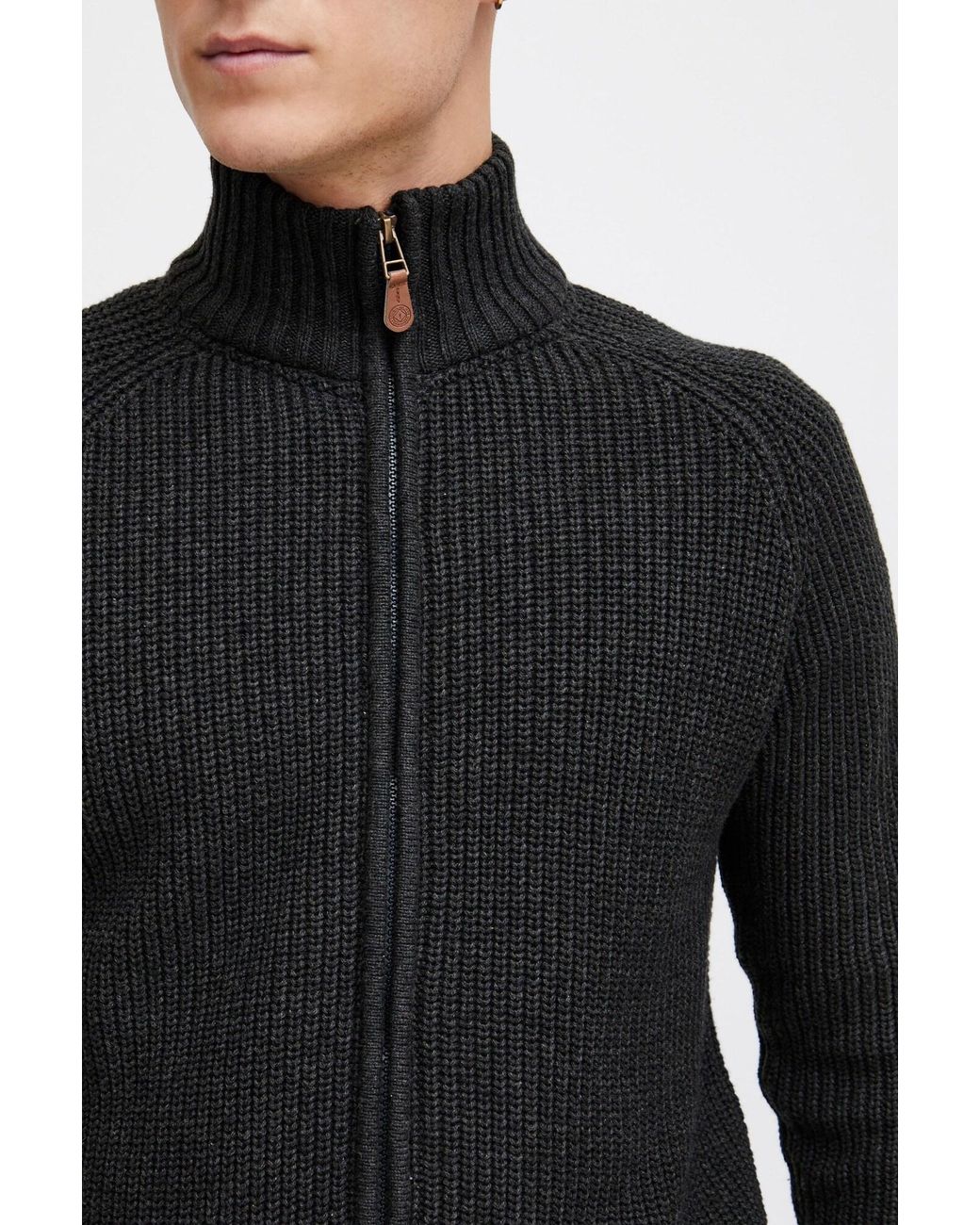 Solid Strickjacke Xenos in Black für Herren