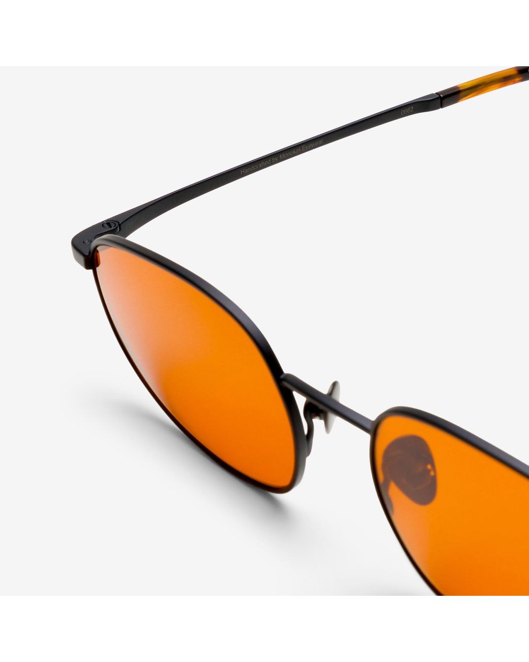 Monokel Orange Otto Matte Solid Lens