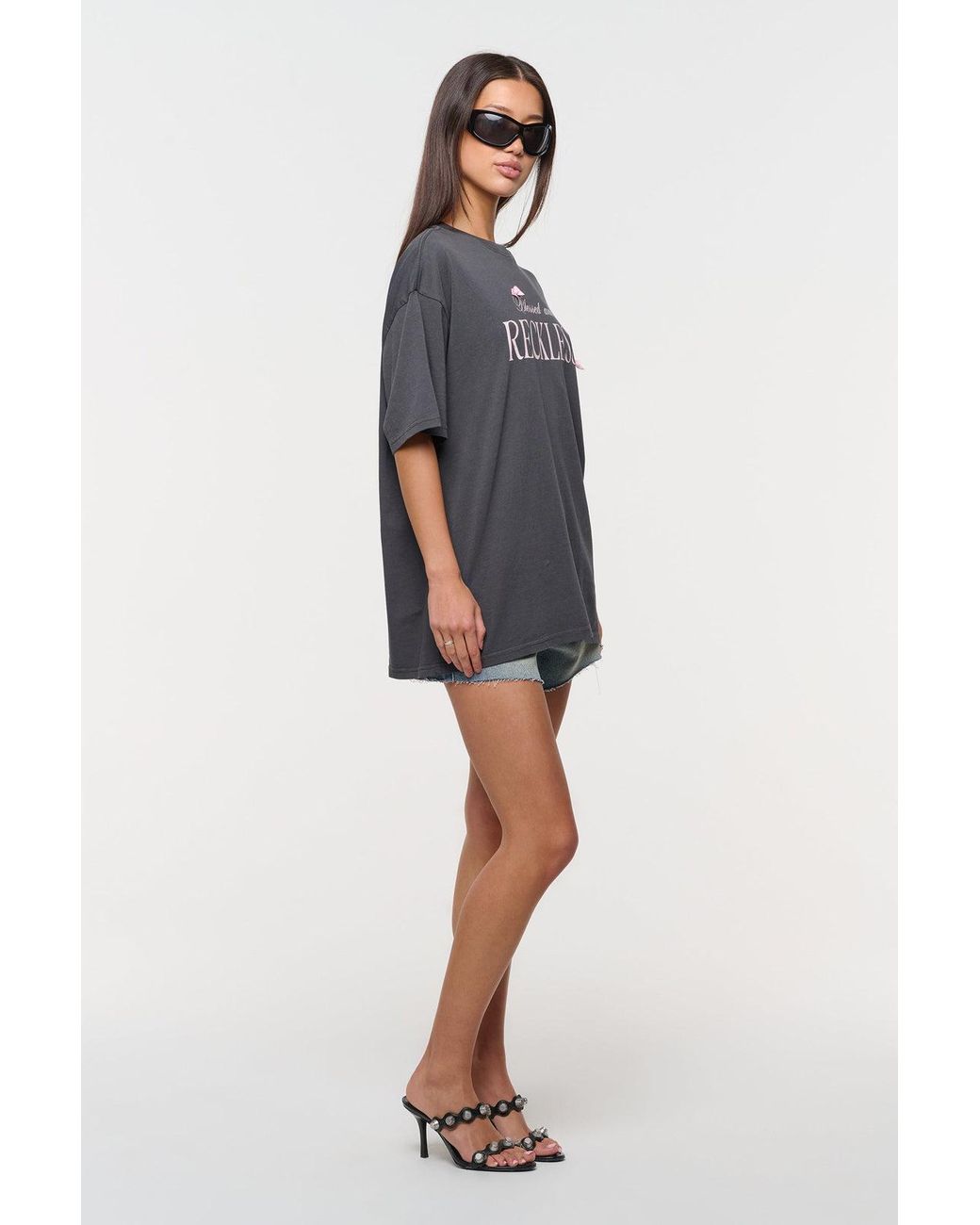 Abrand Jeans Gray Blessed Oversized Tee
