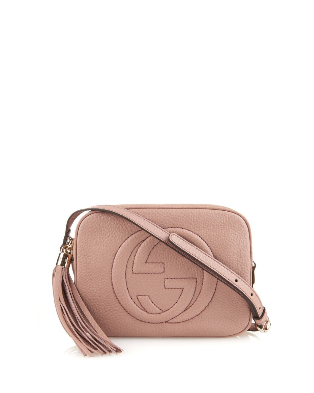 Gucci Soho Leather Cross-Body Bag in Pink |