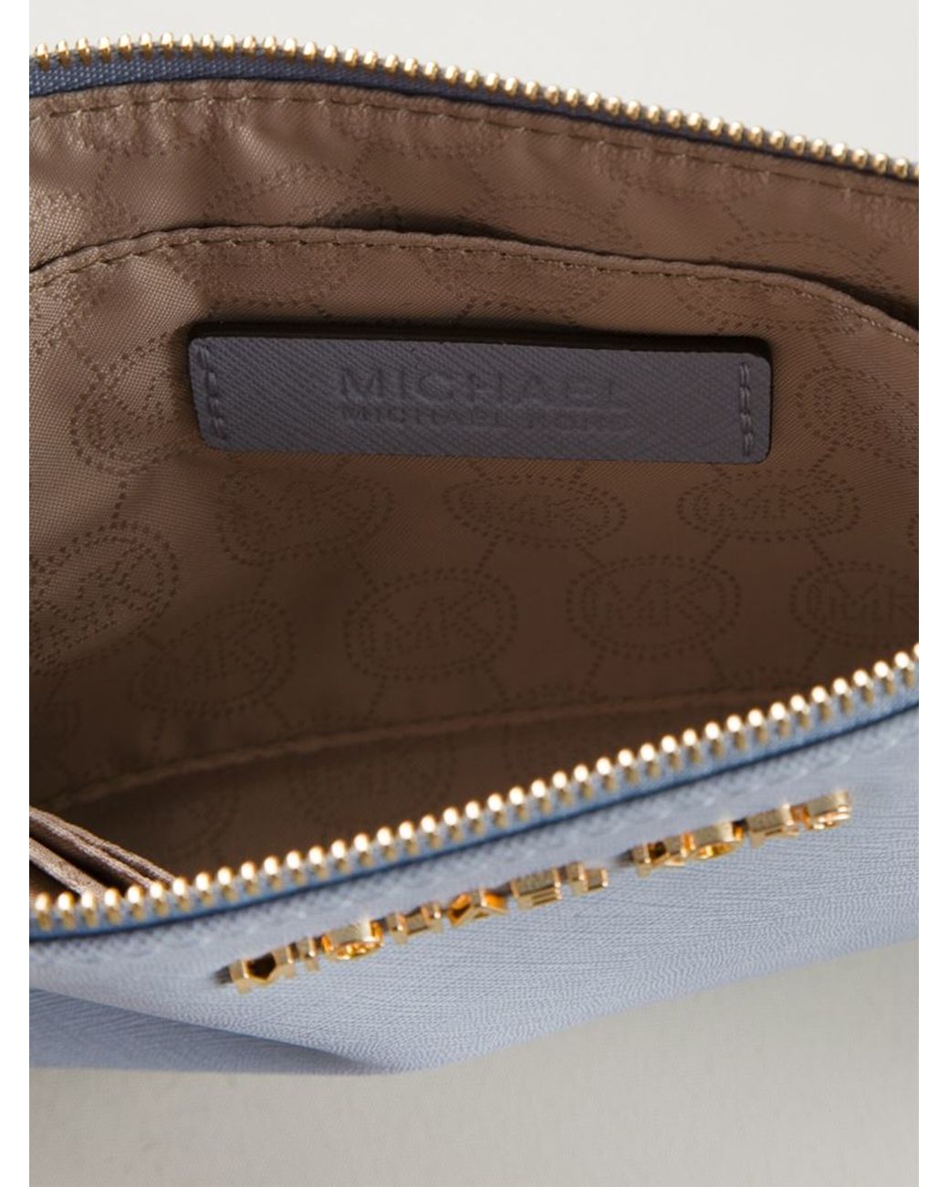 MICHAEL Michael Kors 'jet Set Travel' Clutch in Blue | Lyst