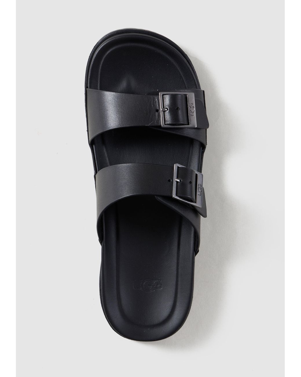 UGG Wainscott Buckle Slide in Black for 