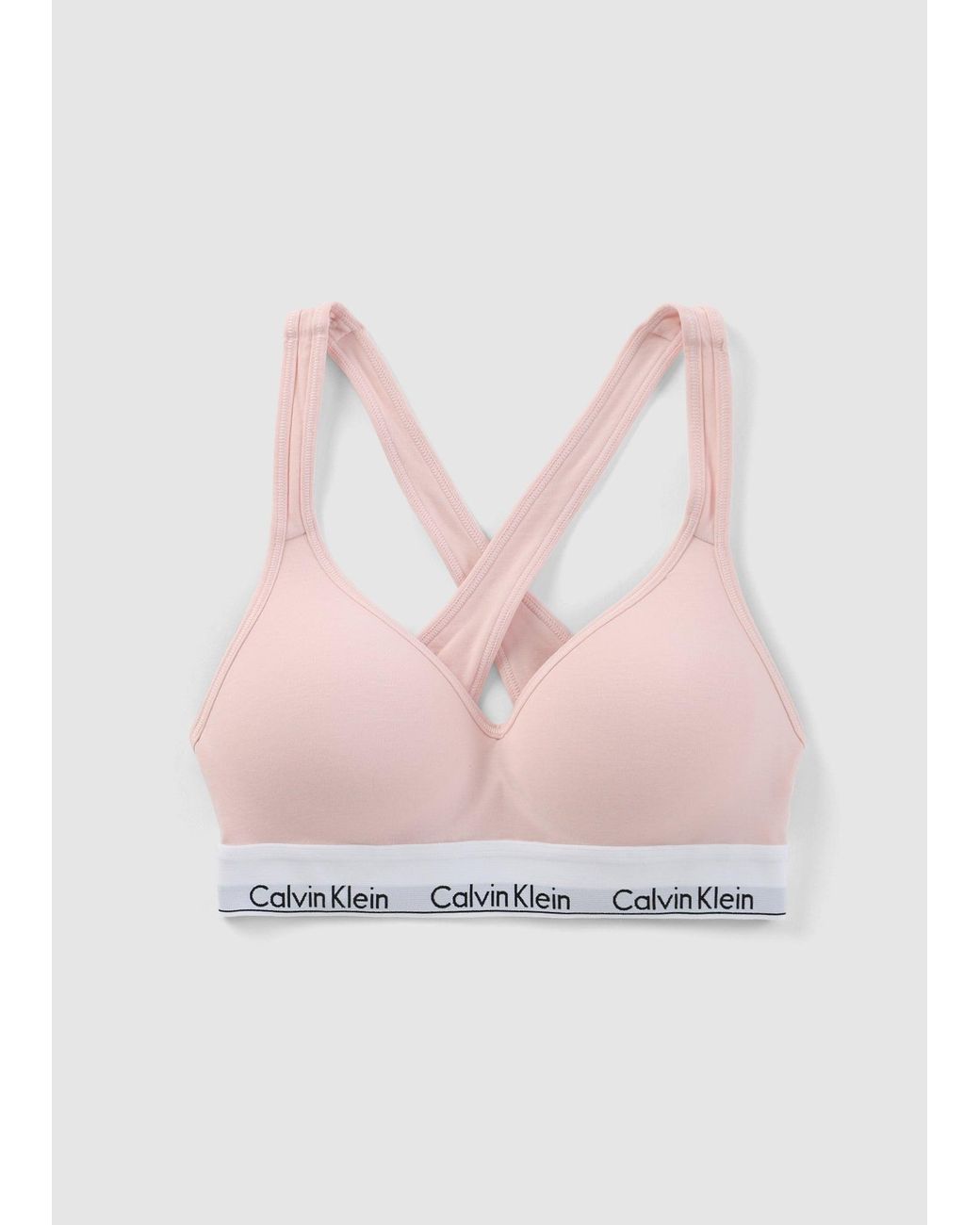 Calvin Klein Underwear Modern Cotton Lift Bralette in Pink | Lyst