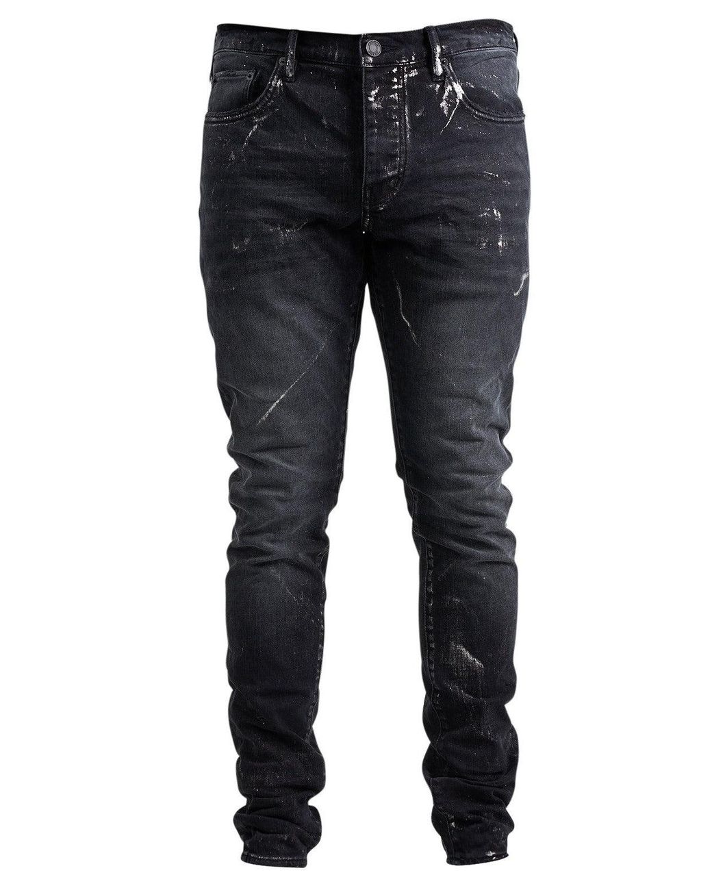 Purple Brand Silver Jeans in Black for Men | Lyst