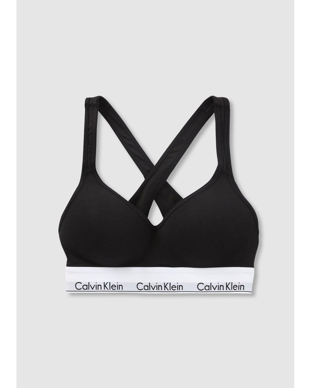 Calvin Klein Underwear Modern Cotton Lift Bralette in Black | Lyst
