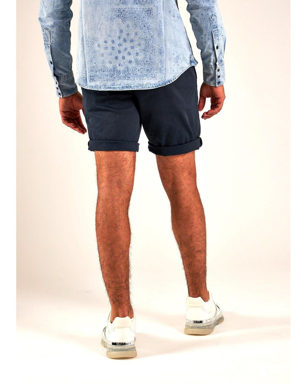 Mens Clothing Shorts Casual shorts Replay Benni Denim Shorts in Blue for Men 