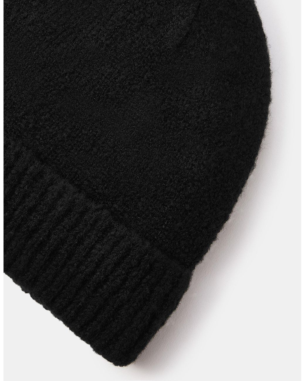 Accessorize Black Plain Beanie Hat