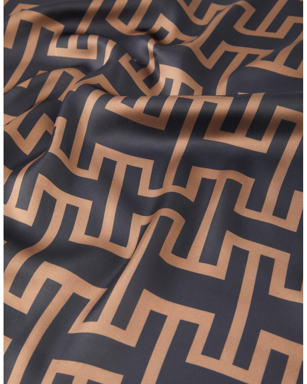 Accessorize Metallic Geometric Print Square Satin Scarf