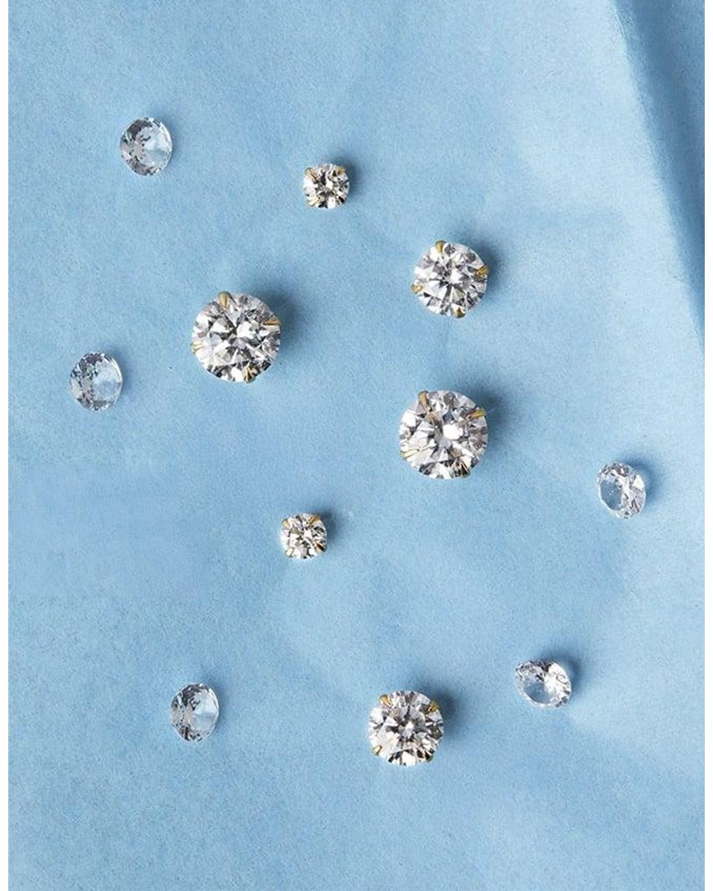 Accessorize Orange Lab Grown Diamond 0.1Ct Single Stud Earring 9Ct
