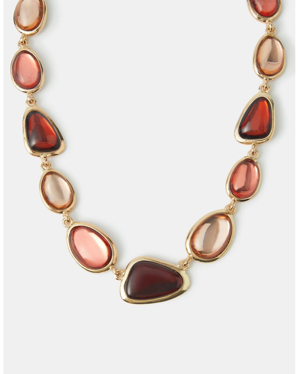 Accessorize White Mixed Stone Collar Necklace
