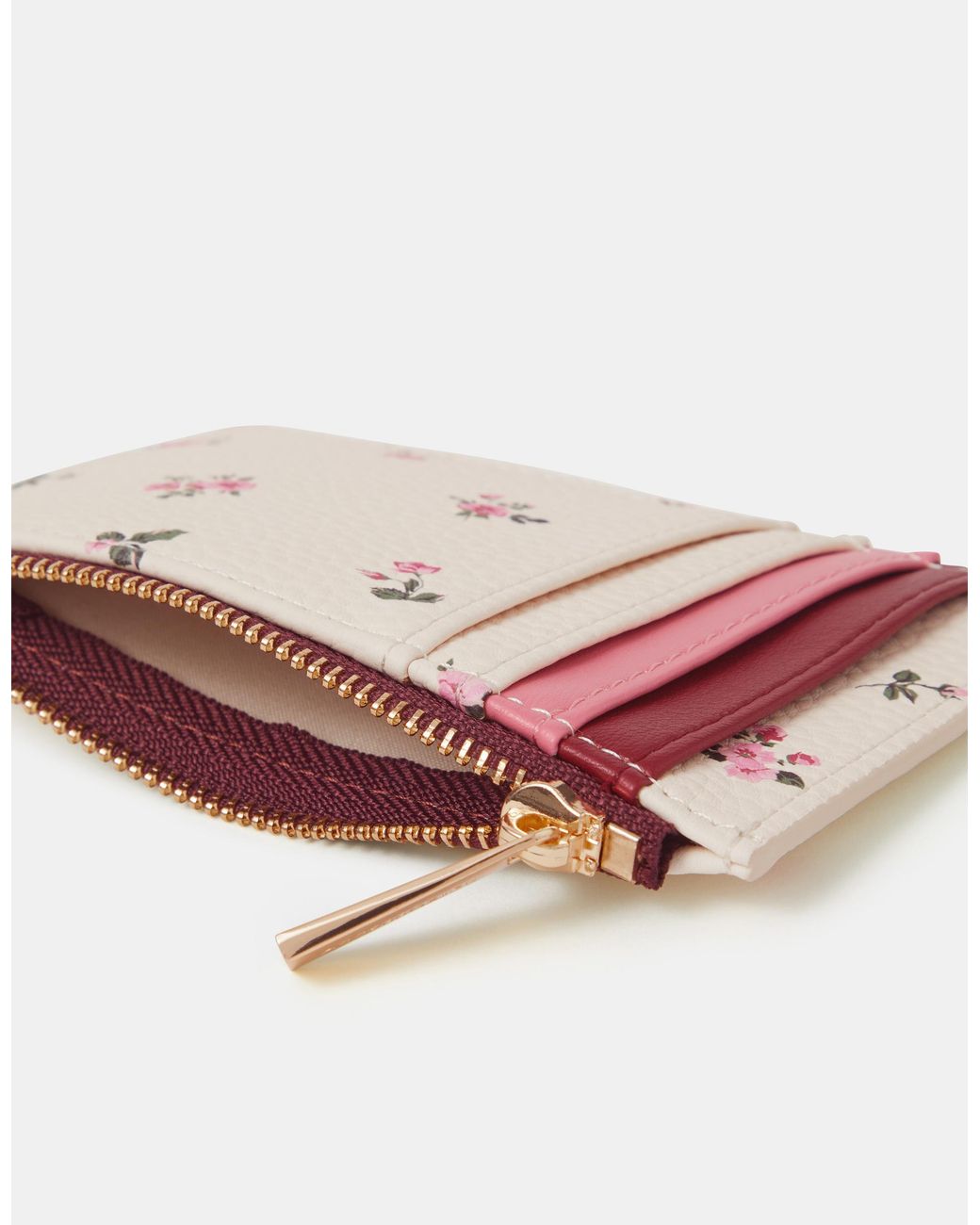 Accessorize Natural Floral Print Card Holder